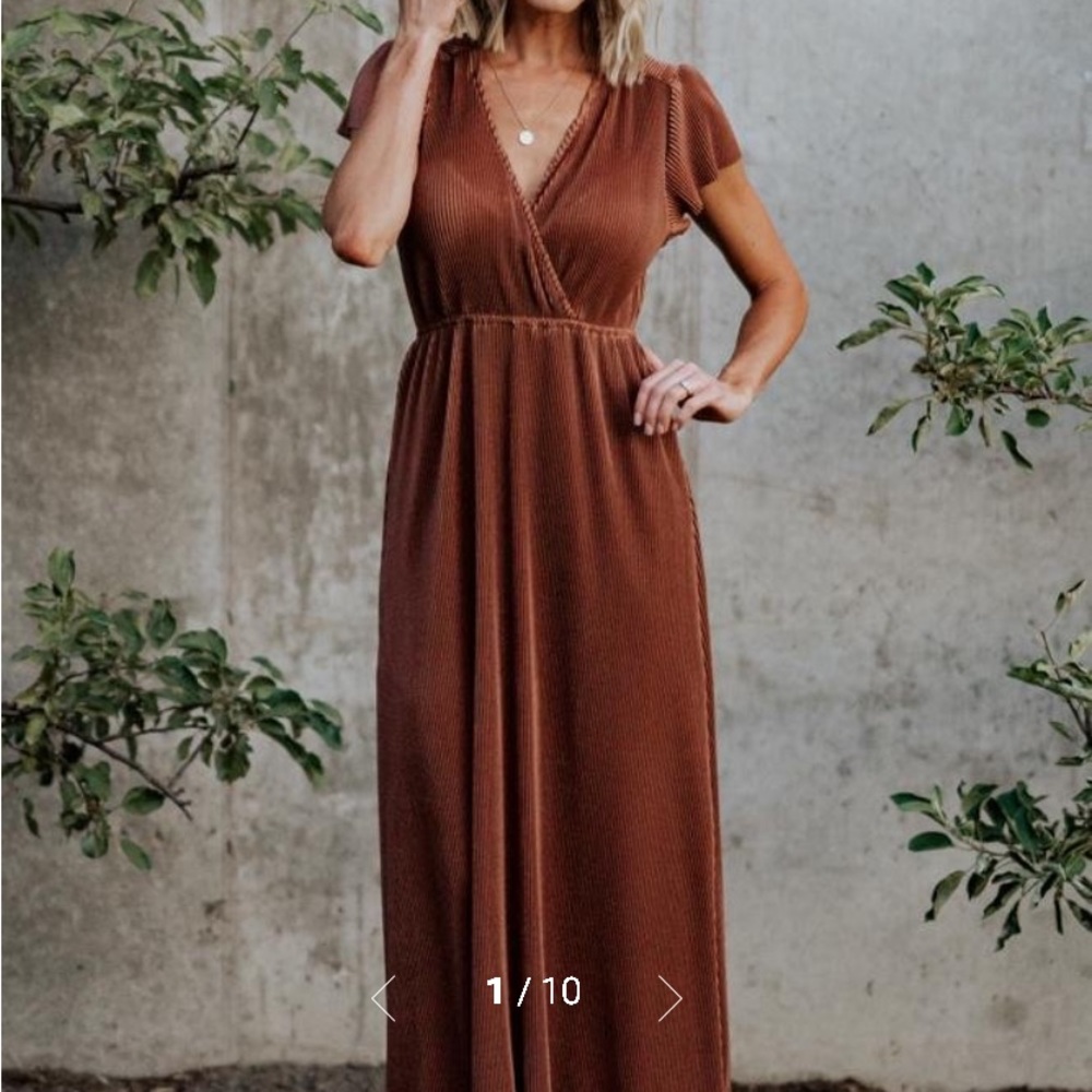 Baltic Born Athena Pleated Maxi dress